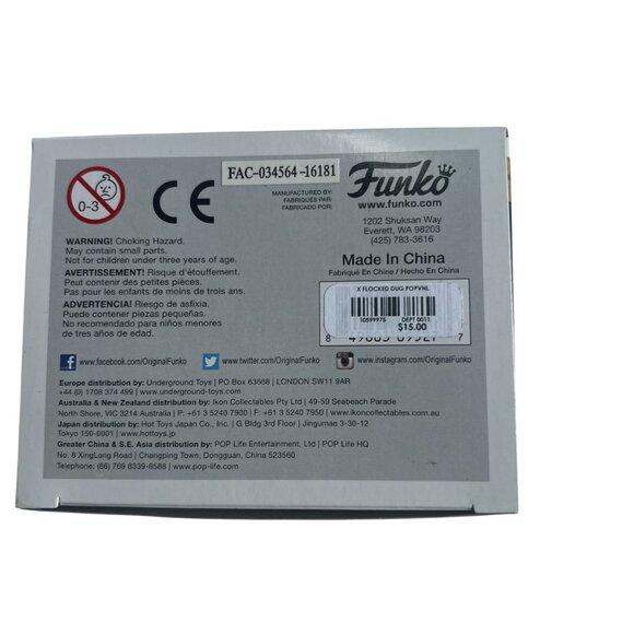 Funko POP Dug #201 from UP Flocked POP Released in 2016 HOT TOPIC EXCLUSIVE - Picture 6 of 6